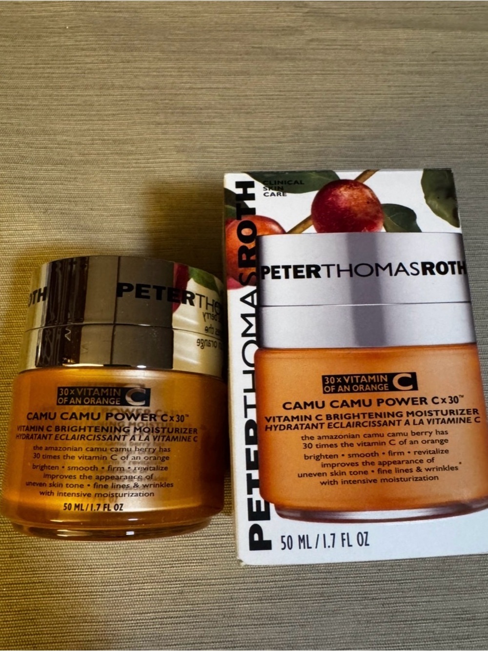 🆕NIB PETER THOMAS ROTH CAMU CAMU BERRY X 30 MOISTURIZER with Vitamin C
